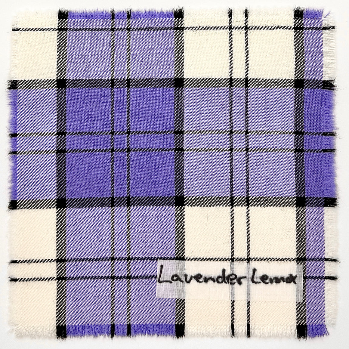 Lennox Modern Tartan Crest Black Garden Flag - Gold Thistle Style