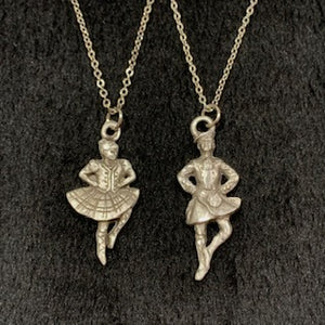 Pewter Dancer and Chain
