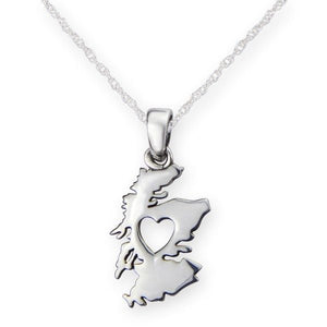 Heart of Scotland Silver Necklace