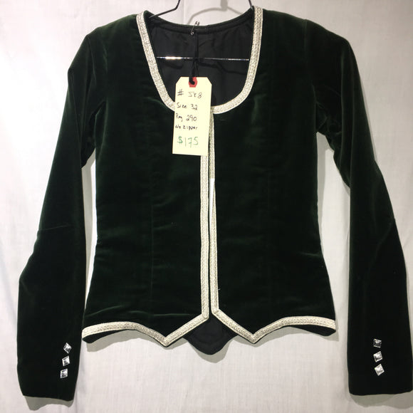 Highland Jacket #8 - Forest Green- 32